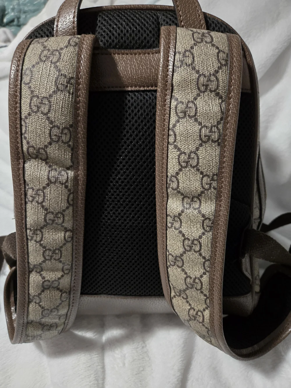 Gucci x Disney Donald Duck GG Canvas Backpack - Brown with Red & Blue Print